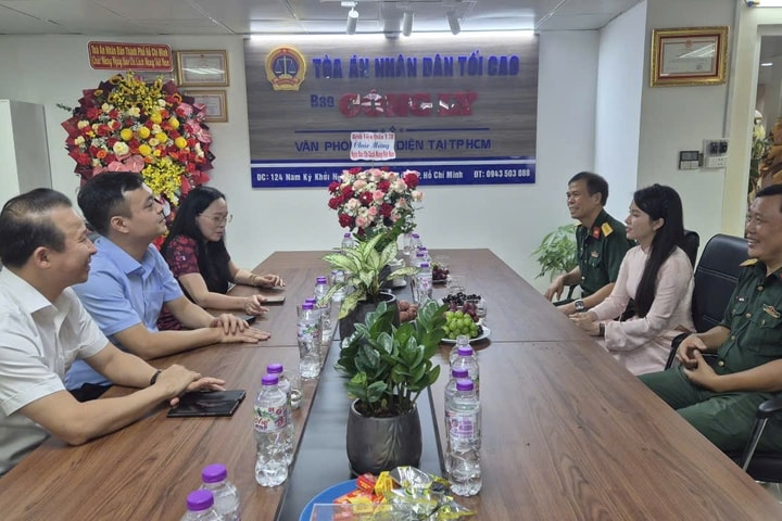 Nhiều cơ quan, đơn vị thăm, chúc mừng Văn phòng đại diện Báo Công lý tại TP.HCM