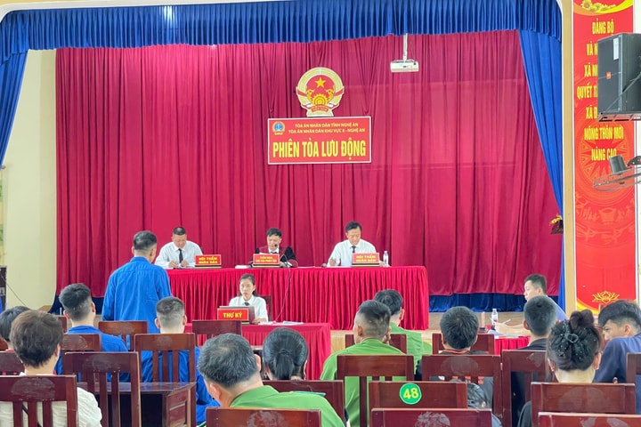 TAND khu vực 8 – Nghệ An tổ chức phiên tòa lưu động xét xử các vụ án ma túy