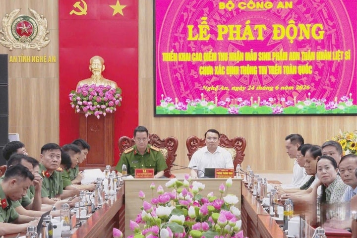Nghệ An phát động đợt cao điểm thu nhận mẫu sinh phẩm ADN thân nhân liệt sĩ
