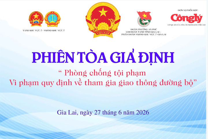 Báo Công lý phối hợp với một số đơn vị tổ chức phiên tòa giả định về an toàn giao thông