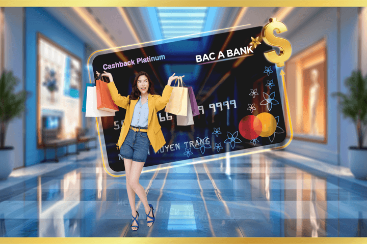 Mở thẻ tín dụng quốc tế Bac A Bank nhận hoàn tiền tới 1.000.000 VND