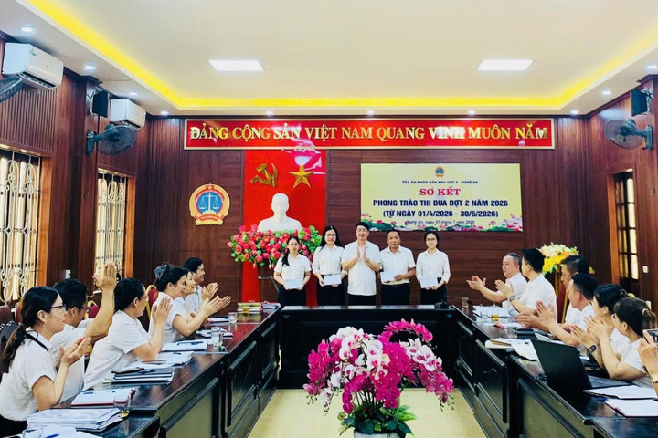 TAND khu vực 5 - Nghệ An sơ kết phong trào thi đua đợt 2 năm 2026