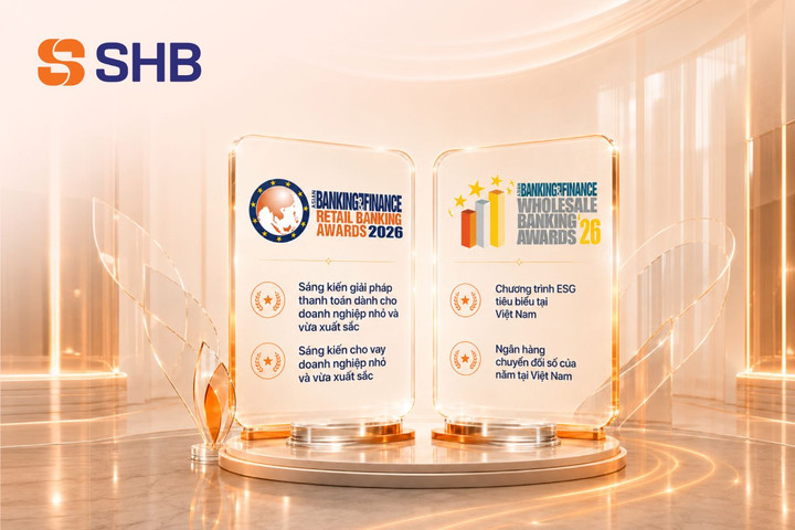 SHB nhận 4 giải thưởng ở Asian Banking & Finance Awards