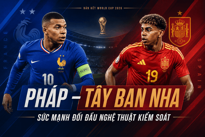 Pháp – Tây Ban Nha: Sức mạnh đối đầu nghệ thuật kiểm soát