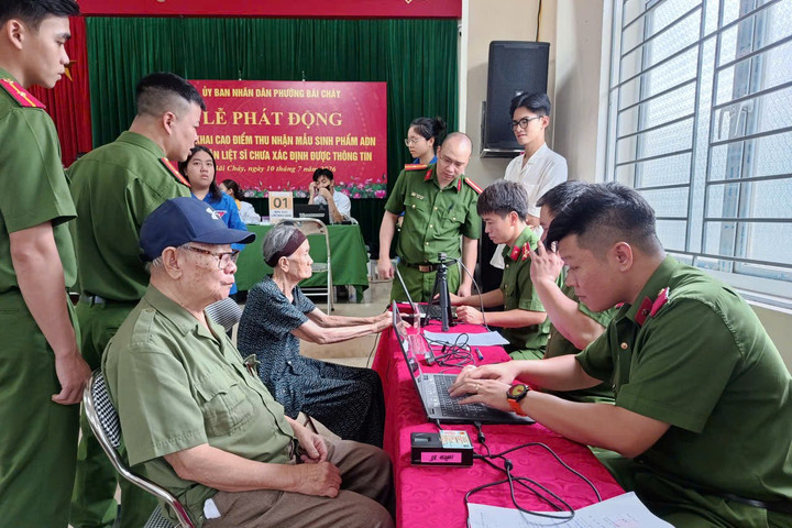 Quảng Ninh hoàn thành đợt cao điểm lấy mẫu ADN thân nhân liệt sĩ