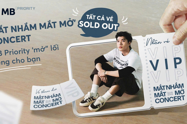 MB Priority trở thành nhà tài trợ kim cương của “mắt nhắm mắt mở” concert 2026