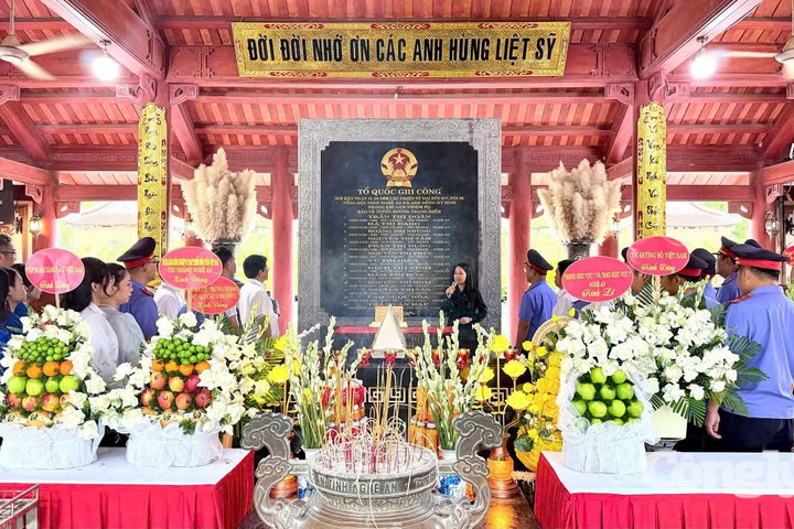 TAND khu vực 7 – Nghệ An tổ chức về nguồn, tri ân các anh hùng liệt sĩ