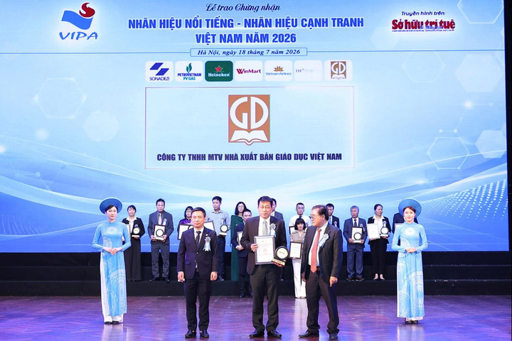 Nhà xuất bản Giáo dục Việt Nam vào Top 20 nhãn hiệu