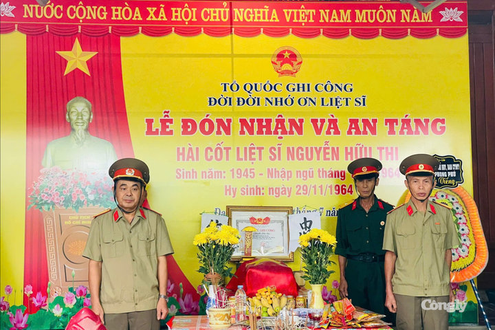 Đưa liệt sĩ trở về quê hương sau hơn 60 năm xa cách