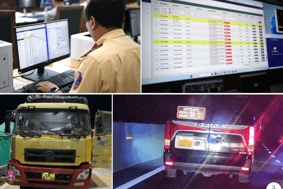 Từ dữ liệu giám sát hành trình, CSGT xử lý vi phạm của xe kinh doanh vận tải