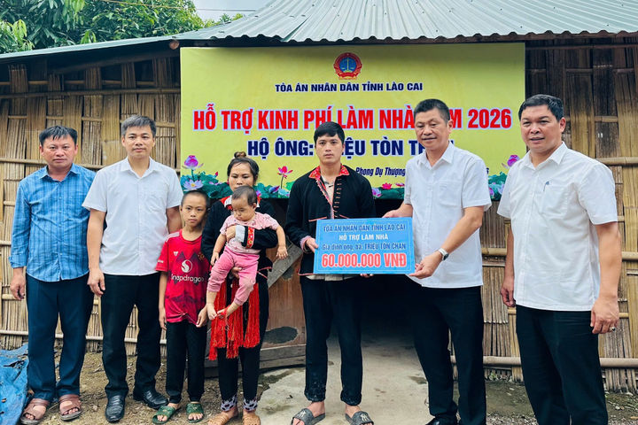 TAND tỉnh Lào Cai hỗ trợ hộ nghèo ổn định cuộc sống