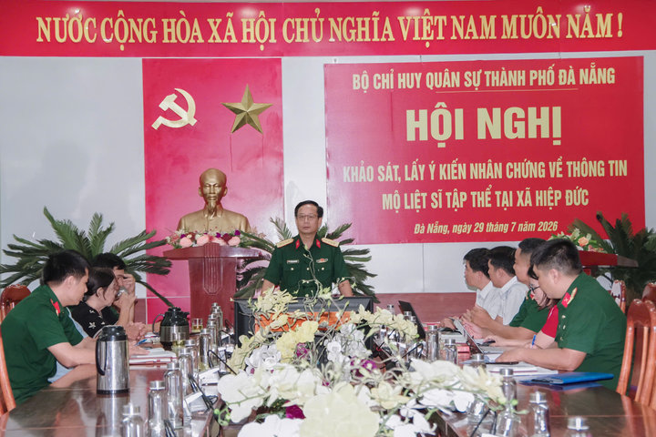 Bộ CHQS TP. Đà Nẵng khẩn trương xác minh thông tin về 17 hài cốt nghi là liệt sĩ