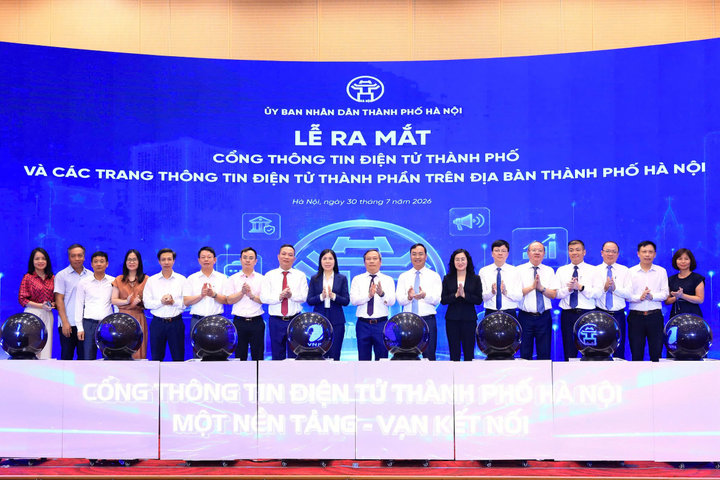 Hà Nội ra mắt nền tảng Cổng Thông tin điện tử và 140 trang thông tin thành phần