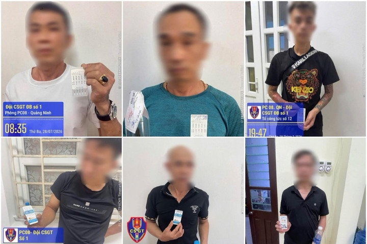 Phát hiện 6 người điều khiển mô tô dương tính với ma túy