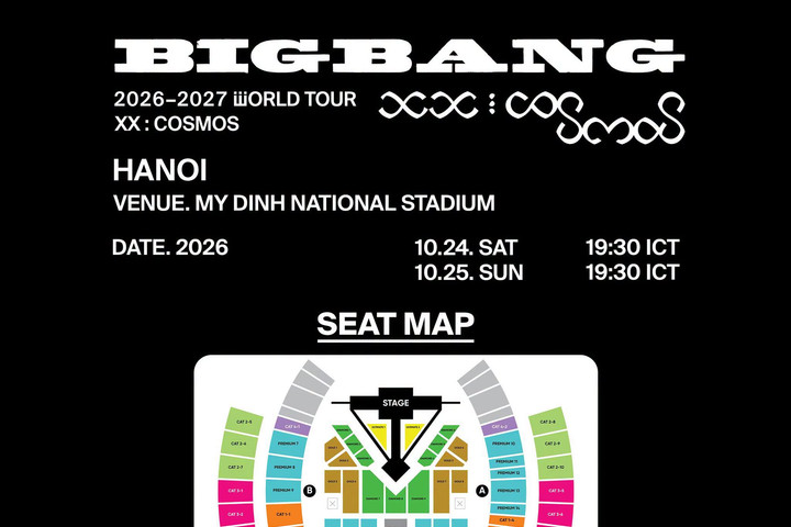 Sốc: Giá vé concert BIGBANG tại Hà Nội chạm mốc 10,5 triệu đồng!
