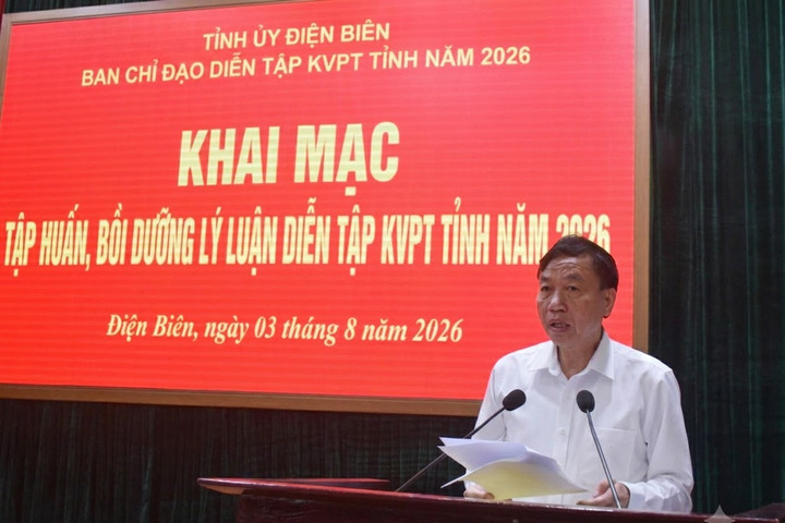 Điện Biên nâng cao năng lực tổ chức diễn tập khu vực phòng thủ