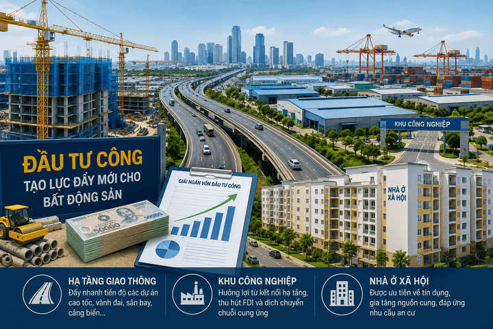 Hạ tầng tăng tốc, bất động sản khu công nghiệp và NƠXH hưởng lợi