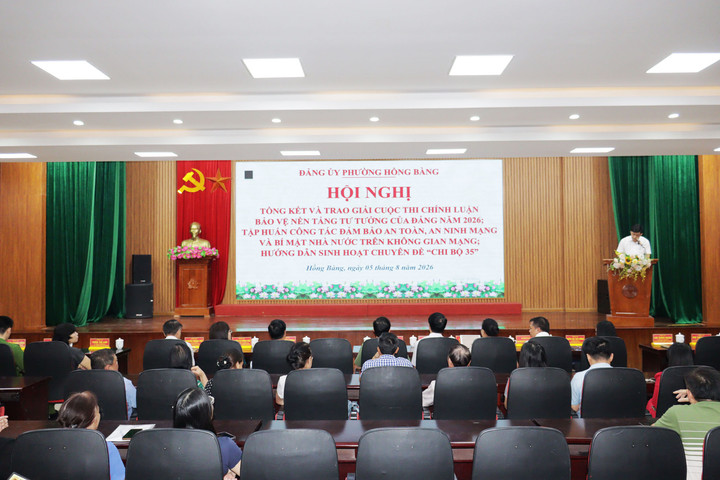 Hải Phòng: Phường Hồng Bàng tăng cường bảo vệ nền tảng tư tưởng của Đảng