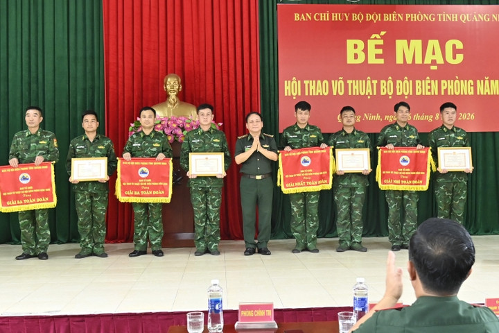 96 cán bộ, chiến sĩ tranh tài tại hội thao võ thuật Bộ đội Biên phòng Quảng Ninh