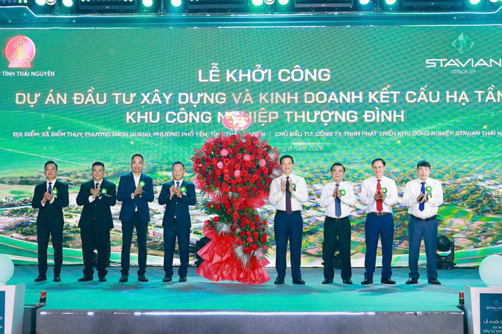 Thái Nguyên khởi công 2 dự án hơn 2.923 tỷ đồng