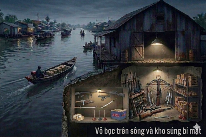 Bóc gỡ đường dây buôn bán vũ khí quân dụng núp bóng nghề sông nước