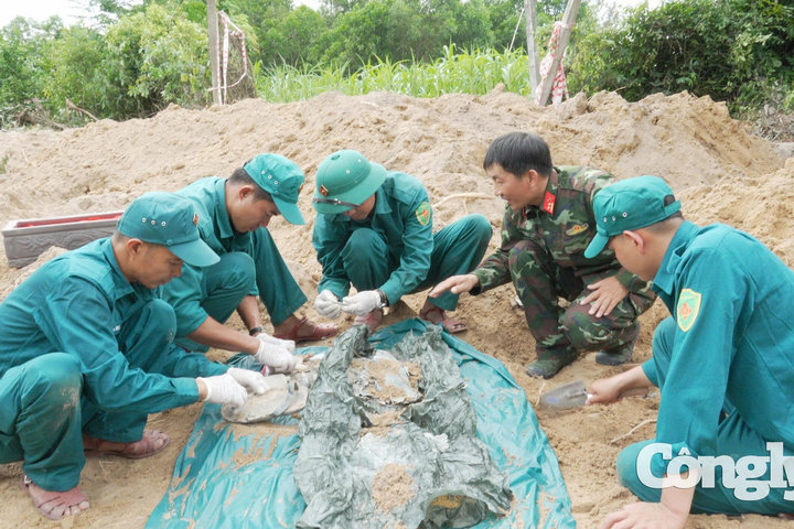 Quy tập 5 hài cốt liệt sĩ tại khu vực Gò Tràm