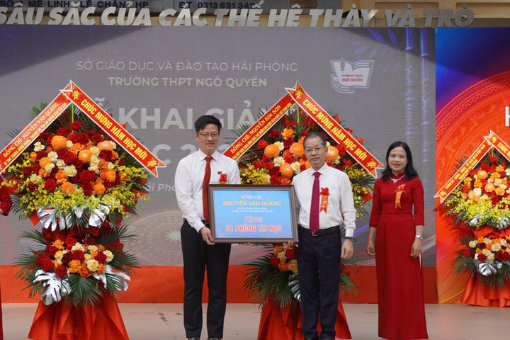 Chánh án Nguyễn Văn Quảng dự khai giảng năm học mới tại Hải Phòng
