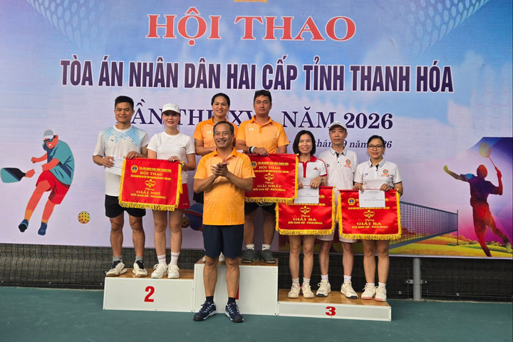 Hội thao TAND hai cấp tỉnh Thanh Hóa thành công tốt đẹp