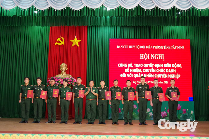 BĐBP Tây Ninh điều động, bổ nhiệm 107 quân nhân