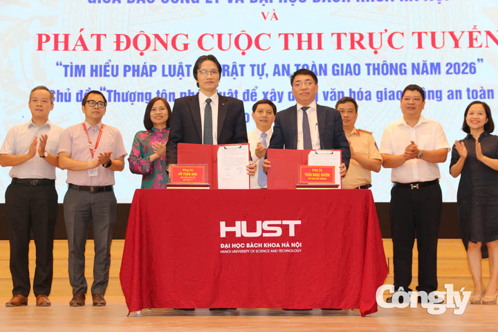 Báo Công lý và Đại học Bách Khoa tổ chức cuộc thi tìm hiểu an toàn giao thông 2026