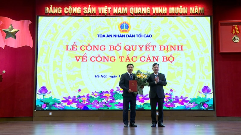 Tòa án nhân dân tối cao có tân Chánh Thanh tra