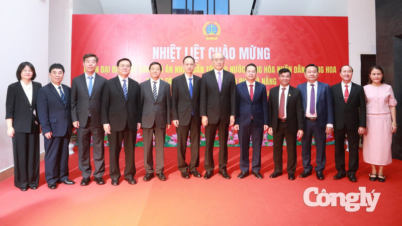 Chánh án Trung Quốc thăm, trao đổi kinh nghiệm tại Tòa án Đà Nẵng