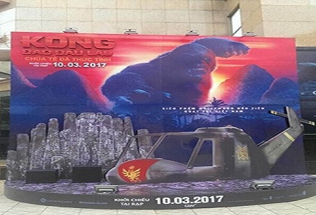 Mô hình khỉ Kong dự kiến ở Hồ Gươm chỉ là tấm phông lớn