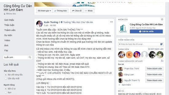 Hà Nội: Cảnh báo việc giả mạo hỗ trợ chỉnh sửa thông tin tuyển sinh trực tuyến