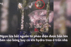 Khoảnh khắc tia lửa bùng phát tại quán bar X5, nhiều người khen đẹp còn lấy điện thoại ra quay lại