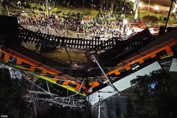 Mexico báo cáo sơ bộ kết quả điều tra vụ sập đường sắt trên cao