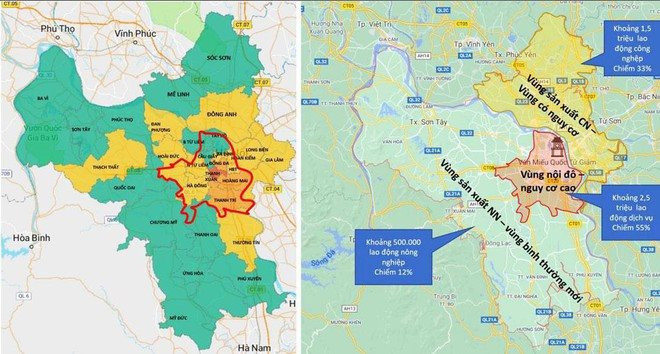 Hà Nội: Chi tiết 39 chốt "vùng đỏ" vừa được lập