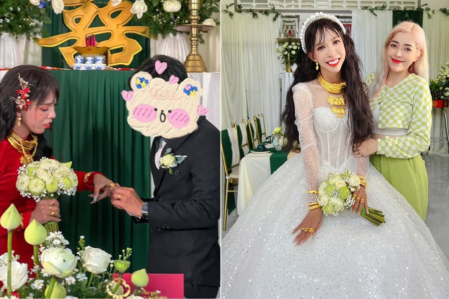 TikToker Võ Thành Ý đăng ảnh lấy chồng, dân tình tò mò muốn biết gương mặt chú rể