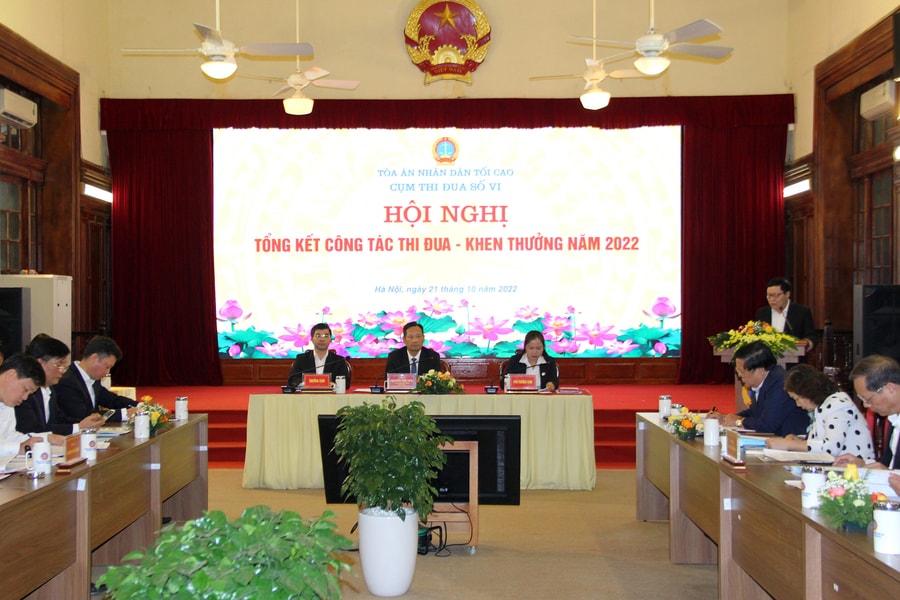 Cụm thi đua số VI TANDTC thực hiện tốt các phong trào thi đua
