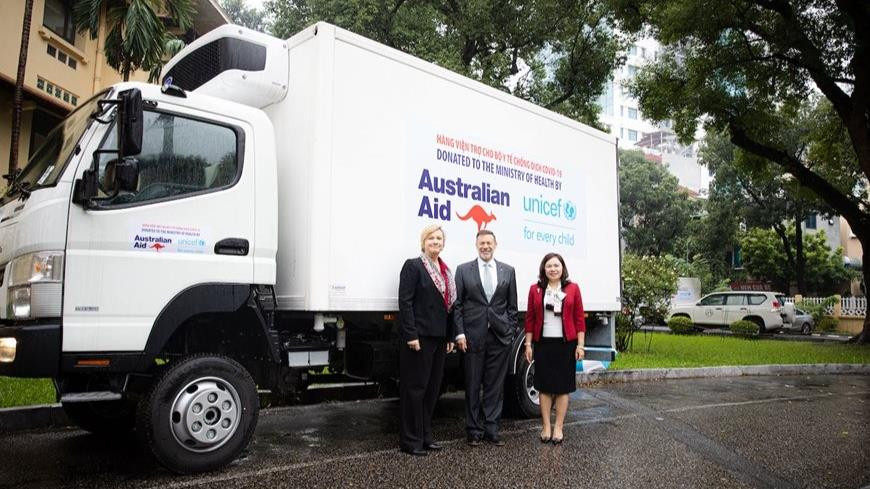 Australia và UNICEF tiếp tục hỗ trợ Việt Nam triển khai vắc-xin Covid-19
