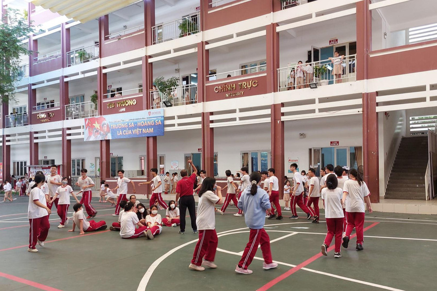 Học sinh trường iSchool Nha Trang đã trở lại trường học bình thường