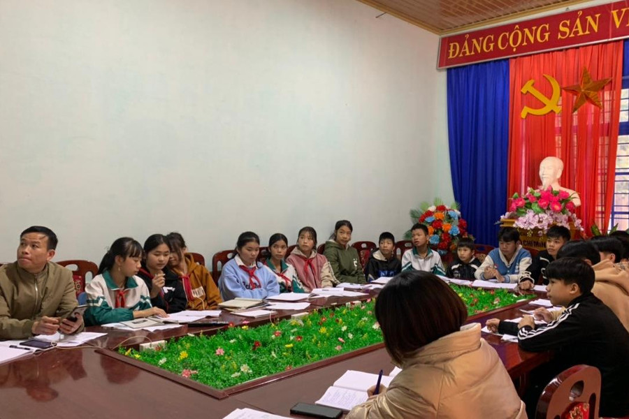 Trường Phổ thông dân tộc bán trú đồng hành cùng học sinh trong kỳ thi cuối cấp