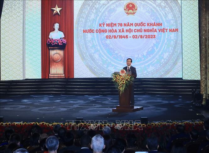 Chủ tịch nước Võ Văn Thưởng chủ trì Chương trình kỷ niệm 78 năm Quốc khánh 2/9