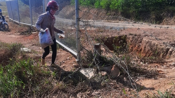 Hàng rào bảo vệ cao tốc Cam Lộ - La Sơn bị tháo dỡ, nguy cơ tai nạn giao thông cao