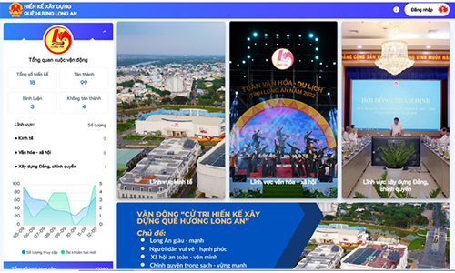 Phát động Cuộc thi thiết kế biểu tượng cuộc vận động “Cử tri hiến kế xây dựng quê hương Long An”