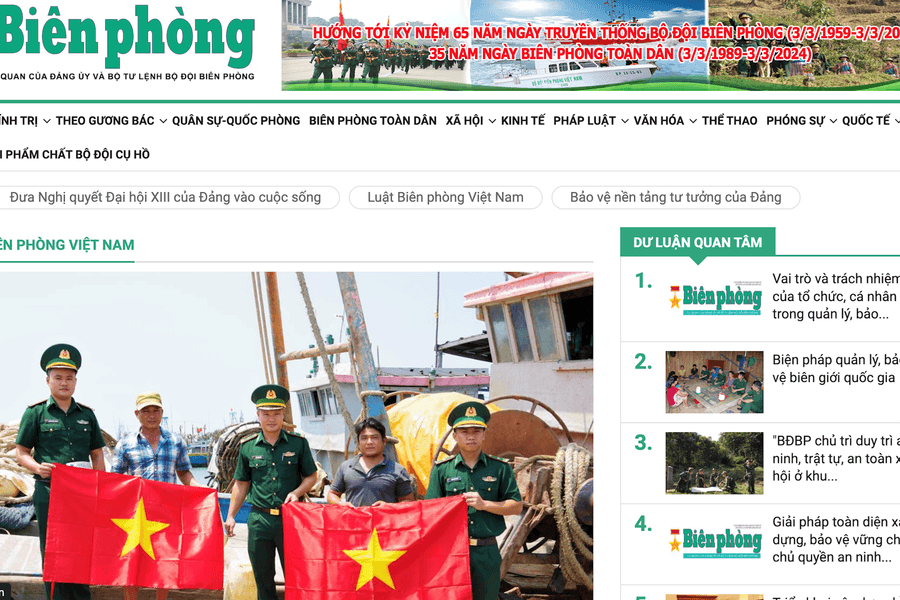 Phát động cuộc thi trực tuyến Tìm hiểu Luật Biên phòng Việt Nam