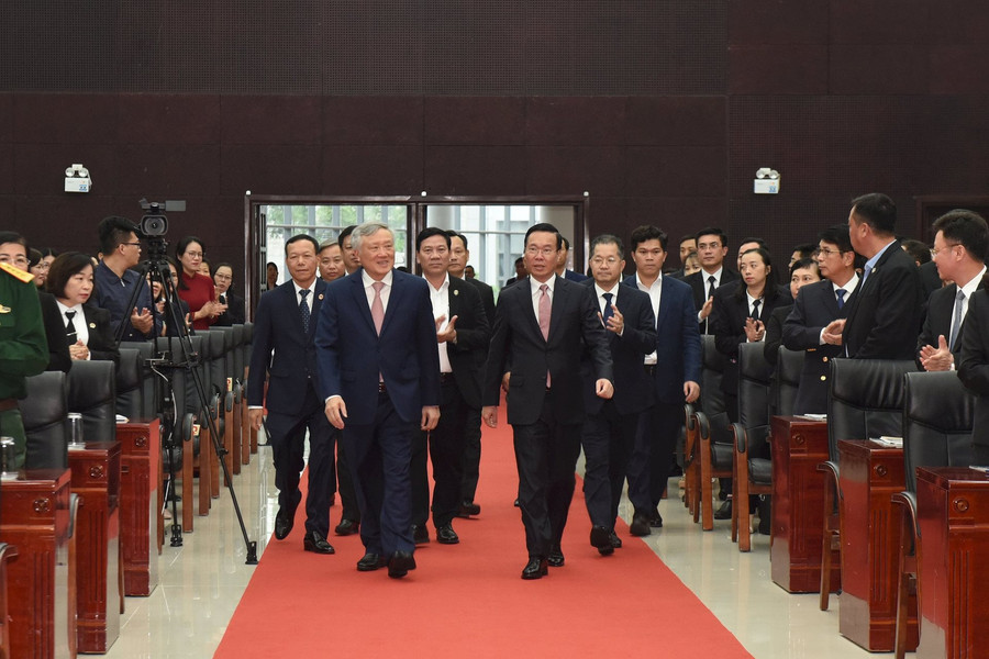 Hình ảnh khai mạc Hội nghị toàn quốc triển khai công tác Tòa án năm 2024