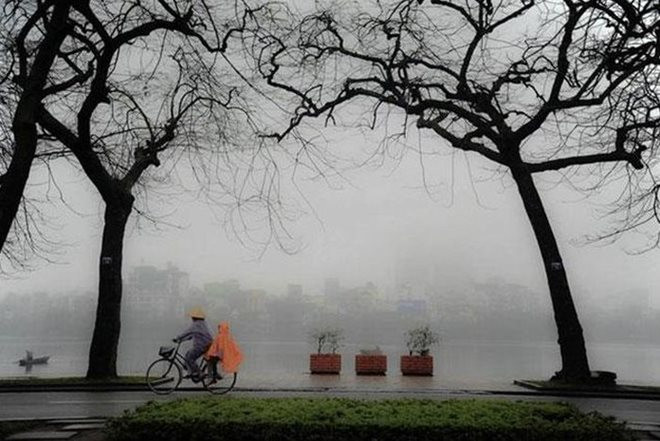 Thời tiết ngày 17/1: Bắc Bộ có mưa rải rác, trời rét, nhiệt độ có nơi dưới 13 độ