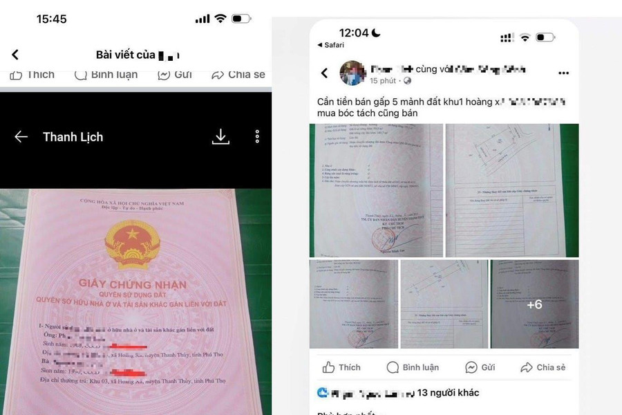 Toà án đã thụ lý "đất bỗng dưng bị rao bán trên Facebook"