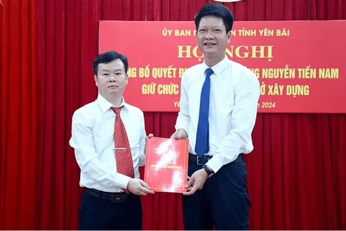 Ông Nguyễn Tiến Nam làm Phó Giám đốc Sở Xây dựng Yên Bái
